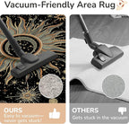 Vacuum-Friendly, Round 6ft Washable Area Rug - Image 4