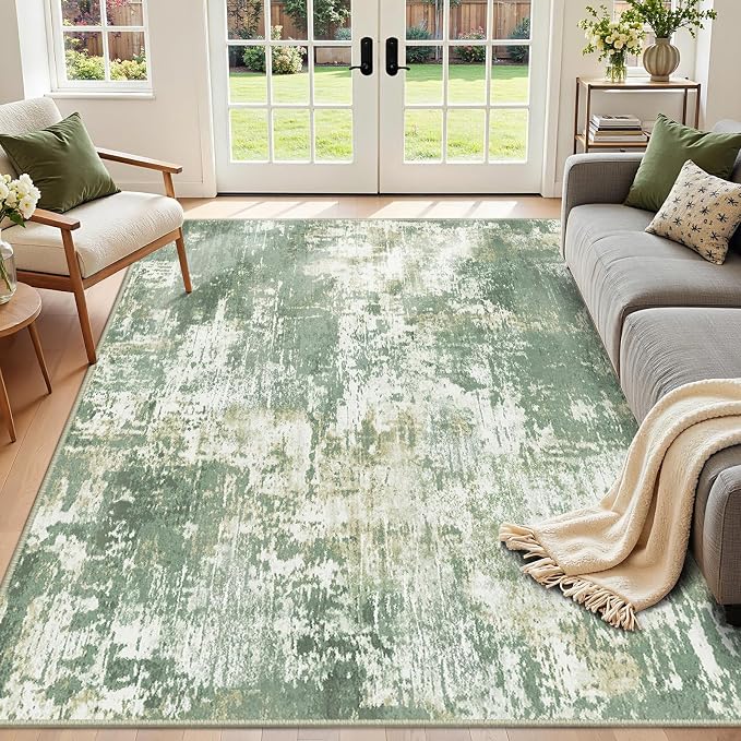 RELEANY Washable 3'x5' Abstract Area Rug - Image 9