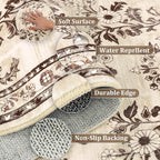 Yamaziot 2x8 Washable Hallway Runner Rug Non Slip Floral Carpet, Stain Resistant - Image 4