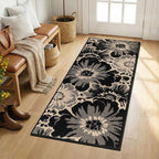 Findosom Washable Kitchen Rug Set of 3, Non Slip High-Low Textured Floral - Image 8