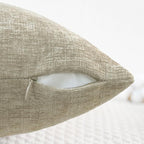 CaliTime Decorative Couch Throw Pillow Covers 18 X 18 Inches Light Taupe | Pack - Image 3