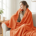 Exclusivo Mezcla Large Waffle Fleece Throw Blanket - Image 2