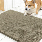 OLANLY Dog Door Mat for Muddy Paws 30x17, Super Absorbent Chenille Mud Mat | by OLANLY