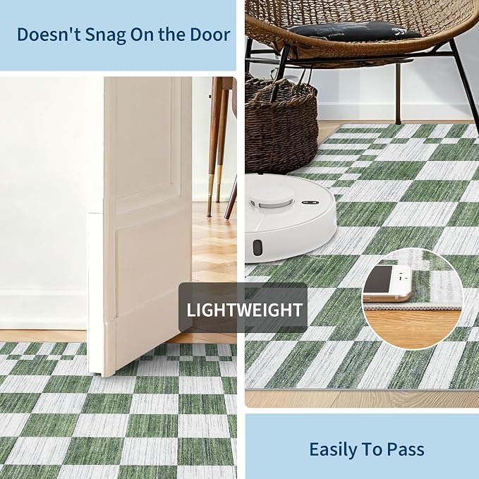GarveeHome 2x12 Checkered Kitchen Runner Rug - Image 6