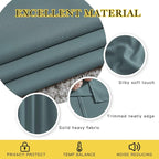 NICETOWN Greyish Blue Short Blackout Curtains - Image 4