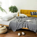EMME Muslin Blankets for Adults Throw Blanket for Couch Breathable Gauze Soft - Image 3