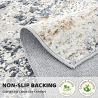 DMOYEST Washable Runner Rug for Hallway: 2x6 Neutral Modern Abstract Low Pile - Image 8