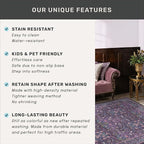 Washable Plum Purple Rug for Bedroom - Image 6