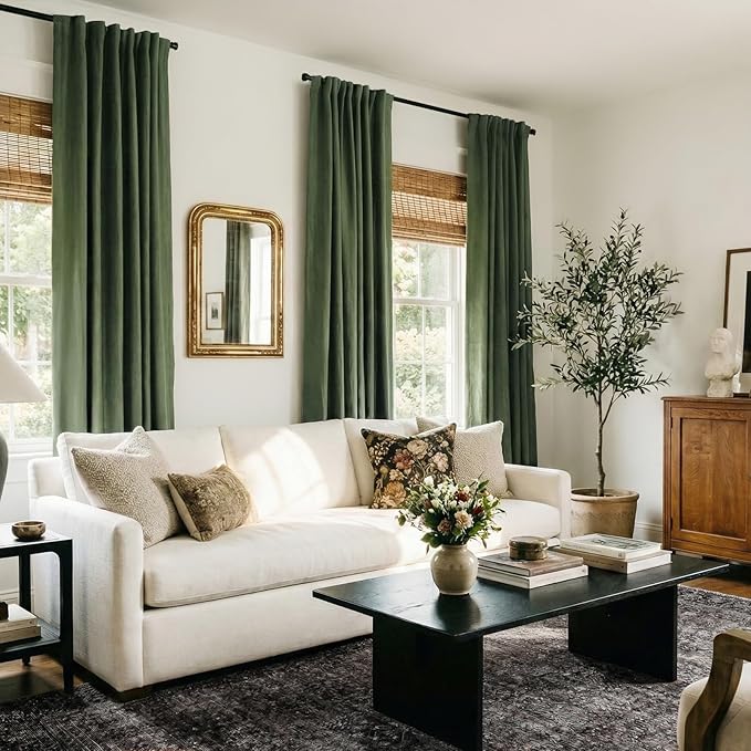 Faux Linen Total Blackout Curtains - Image 3