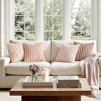 MIULEE Faux Fur Plush Euro Decorative Throw Pillow Covers 24x24, Soft Cute - Image 3