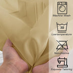 Simplebrand Gold Sheer Curtains 84 Inches Long 2 Panels, Light Filtering Rod - Image 7