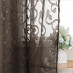 Furman Chocolate Sheer Curtains 84 inches Long - Image 7