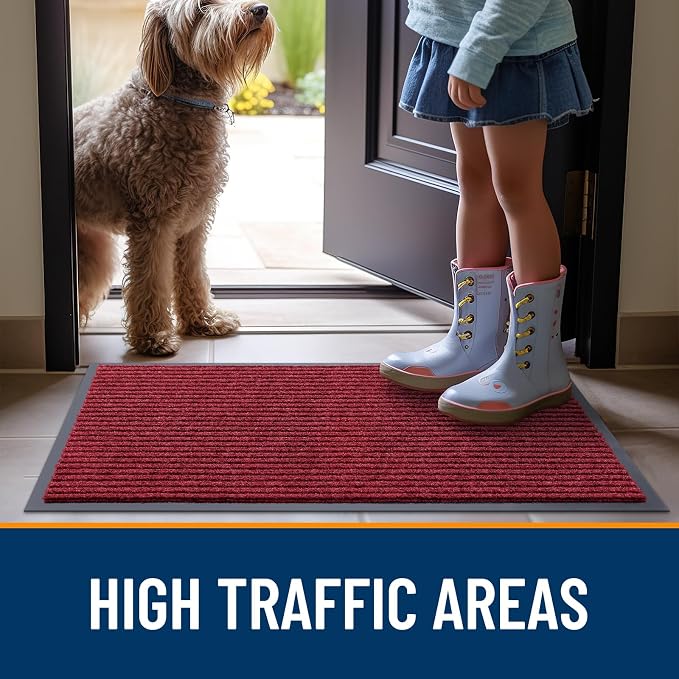 OLANLY Front Door Mat 35x23, Waterproof Heavy-Duty Indoor Outdoor Doormat | - Image 7