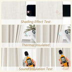 Extra Wide 100% Blackout Linen Curtains - Image 5