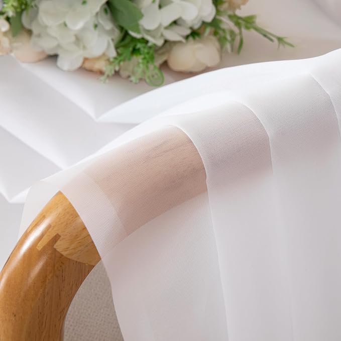 Chyhomenyc Sheer White Valances - Image 5