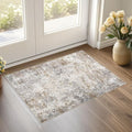 UERMEI 2x3 Entryway Area Rug Washable Neutral Brown Grey Small Carpet | Modern by UERMEI