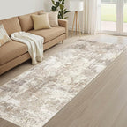 LOONGRUG Runner Rug 2x6 Washable Non-Slip Kitchen Neutral Modern Rug | Abstract - Image 8