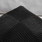 Fancy Homi 2 Packs Black Lumbar Decorative Throw Pillow Covers 16x32 Inch - Image 3