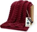 Bedsure Soft Throw Blanket for Couch Decor Gifts Deep Red 50"x70" | Birthday by Unknown
