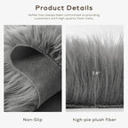 Ashler Faux Fur Area Rug - Image 5