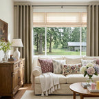 100% Blackout Linen Textured Curtains 84 Inch Long, Plaza Taupe | 100% Blackout - Image 5