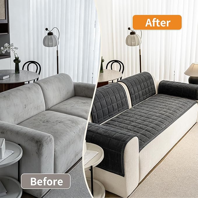 Couch Covers for Dogs Washable, Non Slip Couch Covers for Loveseat Sofa Pet - Image 5