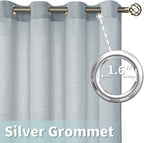 Light Filtering 72 inch Long Linen Curtains - Image 5