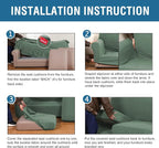 H.VERSAILTEX 4 Piece Stretch Sofa Covers - Image 7