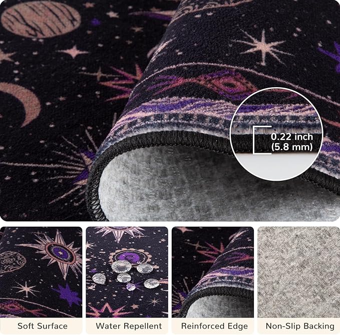Vacuum-Friendly, 10x14 Washable Area Rug - Image 2