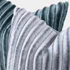 decorUhome Fall Faux Fur Throw Pillow Covers 26x26 Set of 2 Grey White | - Image 2