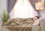 Utopia Bedding Ultra Soft Fleece Bed Blanket Throw Size Camel | Microfiber - Image 6