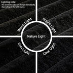 Black Rabbit Striped Plush Rug 6'x9', Fluffy Shaggy Area Rug - Image 2