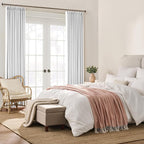 White Blackout Curtains 102 Inches Long, Custom Made Pinch Pleated Memory - Image 4