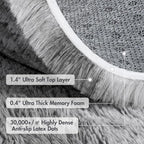 7x10 Ft Extra Large Shag Rugs for Living Room, Tie Dyed Ultra Soft Fluffy Furry - Image 8