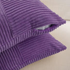 Fancy Homi 2 Packs Purple Long Lumbar Decorative Throw Pillow Covers 12x24 Inch - Image 4