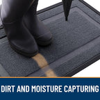 OLANLY Front Door Mat Outside 47x17, All-Season Heavy-Duty Rubber Doormat | - Image 5