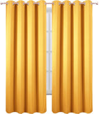 Blackout Curtains 66 x 84 inch/Yellow Curtains Set of 2 Panels/Thermal - Image 2