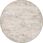 Round Area Rug Living Room: 5 ft Modern Washable Indoor Carpet | by FXRHLP