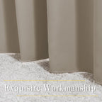 NICETOWN Taupe Blackout Curtains - Image 6