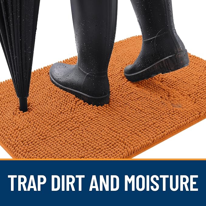 OLANLY Dog Door Mat for Muddy Paws 59x20, Super Absorbent Chenille Mud Mat | - Image 2