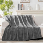 90x90 Inch Grey Queen Large Blanket - Image 6