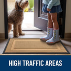 OLANLY Front Door Mat Outside 47x23, All-Season Heavy-Duty Rubber Doormat | - Image 6