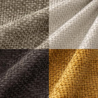 MIULEE Decorative Chenille Fall Pillow Covers Gold Brown 16x16 Pack of 4 | - Image 2
