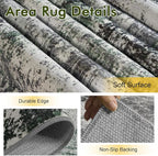6x9 Ft Large Area Rugs for Living Room, Soft Non-Slip Washable Rugs Modern - Image 6