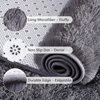 Chicrug Soft Runner Rugs for Bedroom Living Room Plush Fluffy Rugs 2x6 | Shag - Image 6