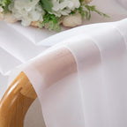 2 Panels White Sheer Curtains 96" Length - Image 8