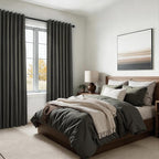 95 Inch Long Gray Blackout Curtains - Image 7