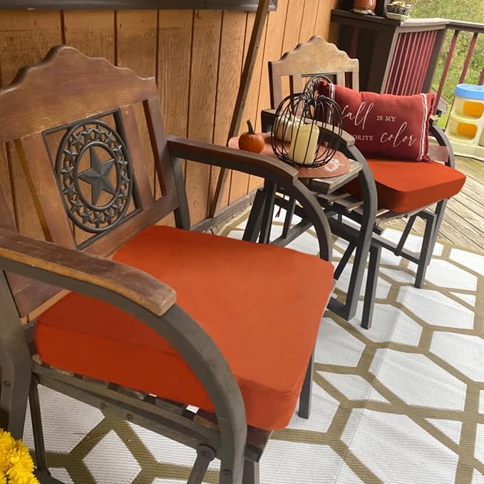 Sqodok Outdoor Cushion Covers 19x19 inch, Wicker Chair - Image 3