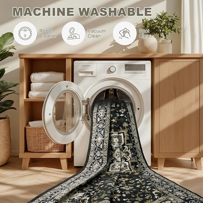 9x12 Area Rugs Living Room: Washable Rug - Image 8