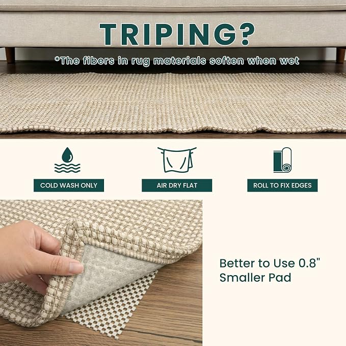 KOZYFLY Runners for Hallways 2x6 ft Washable Kitchen Runner Non Slip Rubber - Image 8